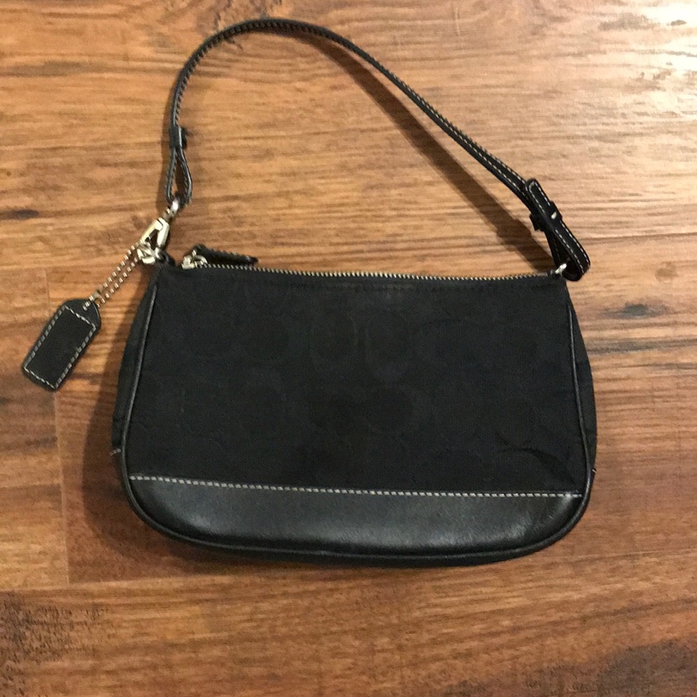 Small black COACH handbag!